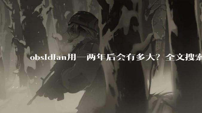 obsidian用一两年后会有多大？全文搜索还快吗？